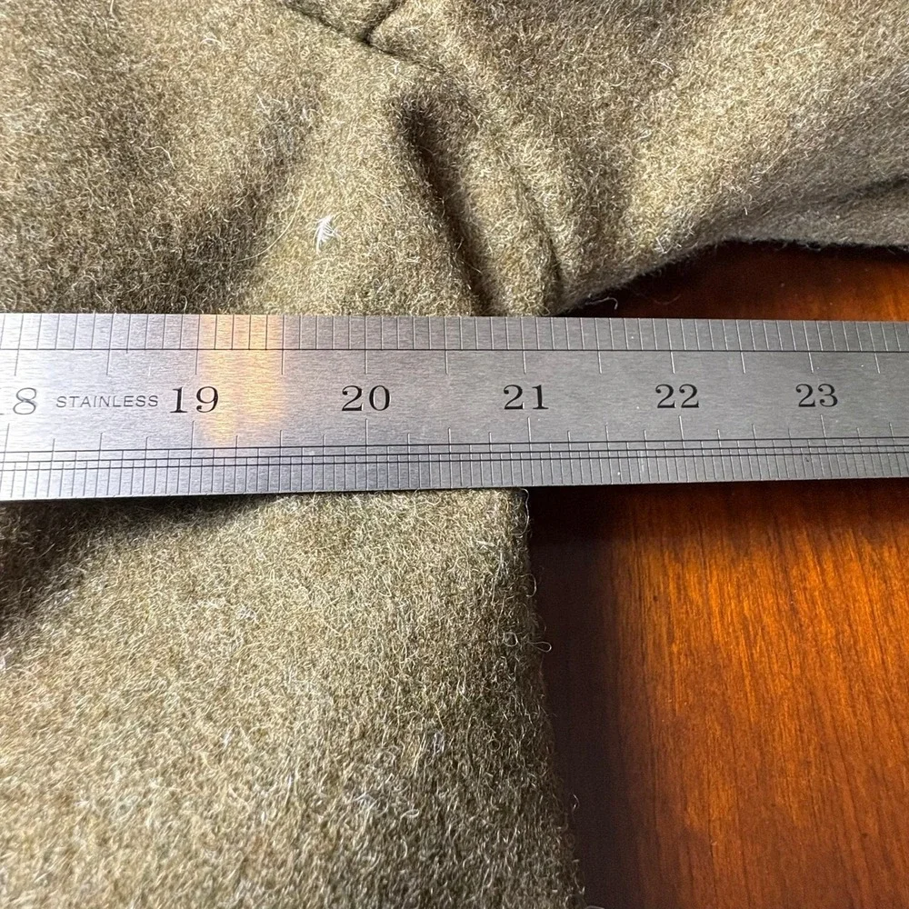 Vintage 1967 Military‎ Wool Overcoat Double Breasted Officer Coat